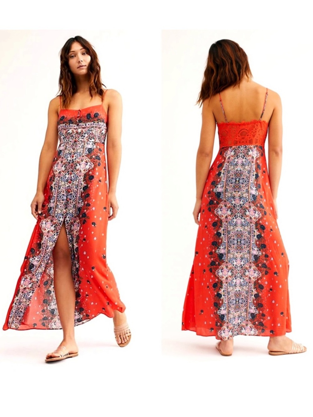 free people morning song orange slip